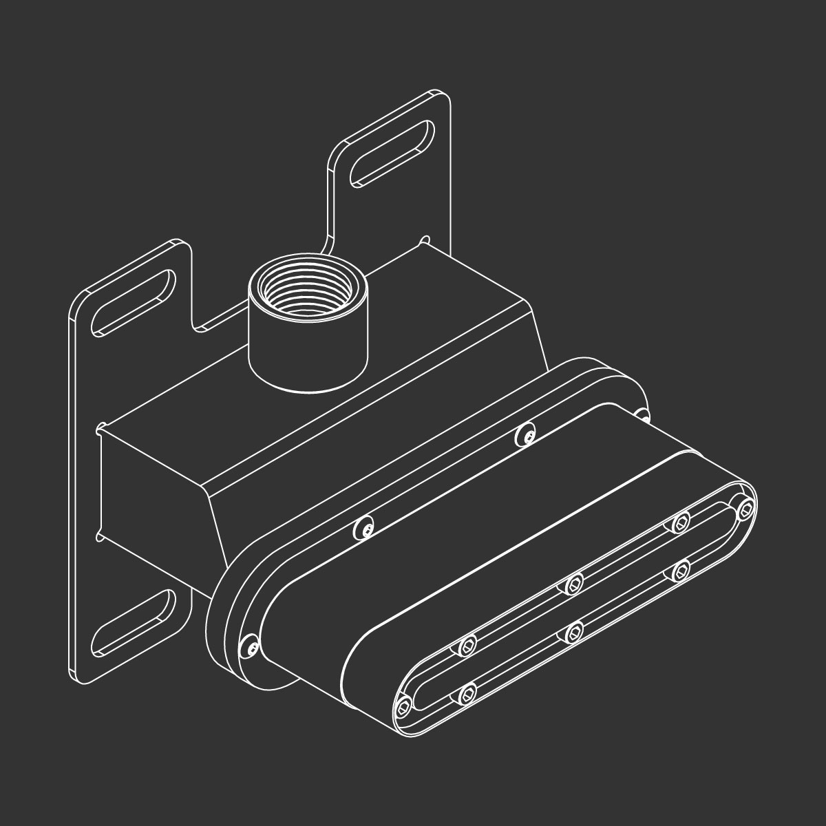 Смесители INC скрытая часть для настенного излива 