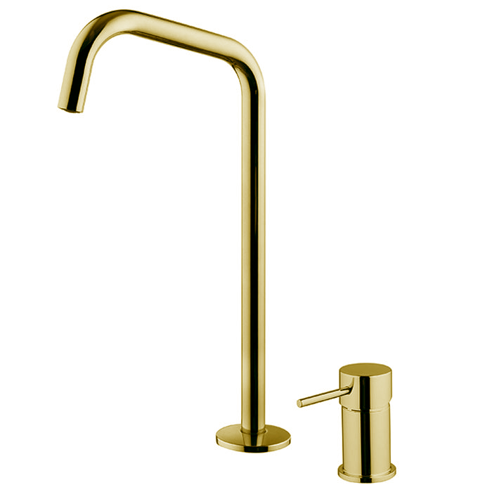 Смесители Смеситель для раковины, на 2 отв, с донным клапаном, цвет золото 