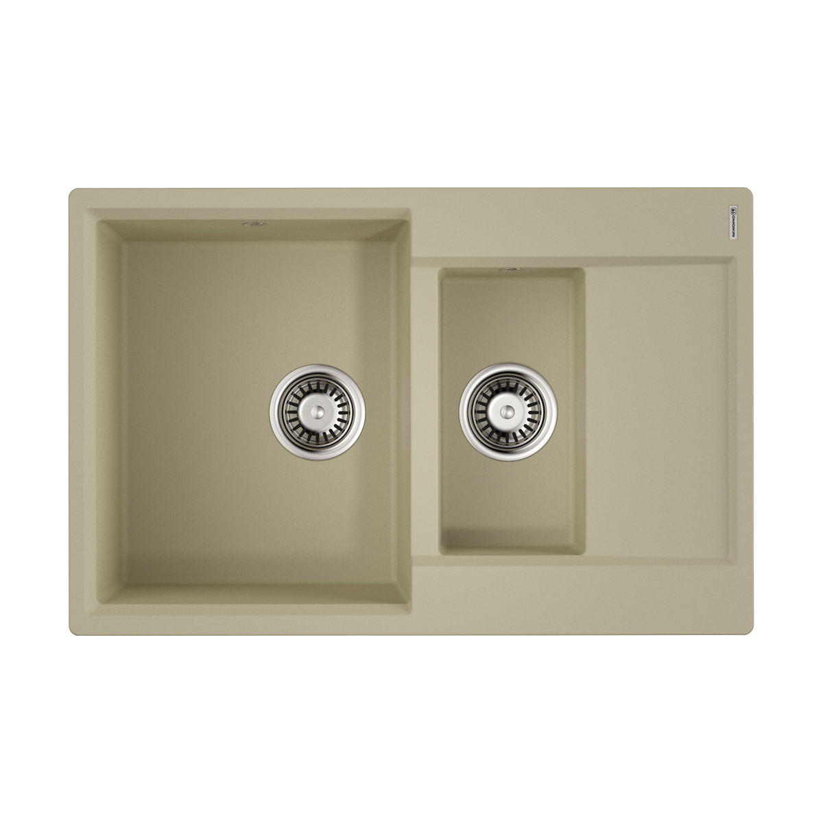 Кухонные мойки Кухонная мойка 780x510x195 Daisen 78-2-BE Artgranit/ваниль 