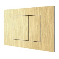 Системы инсталляции Клавиша двойного смыва для бачков Geberit/TECE, цвет латунь брашированная PVD 