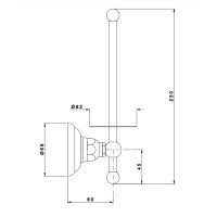 Аксессуары для ванной Держатель запасного рулона бумаги, цвет бронза (Bronzato, Bronzed Plated) 