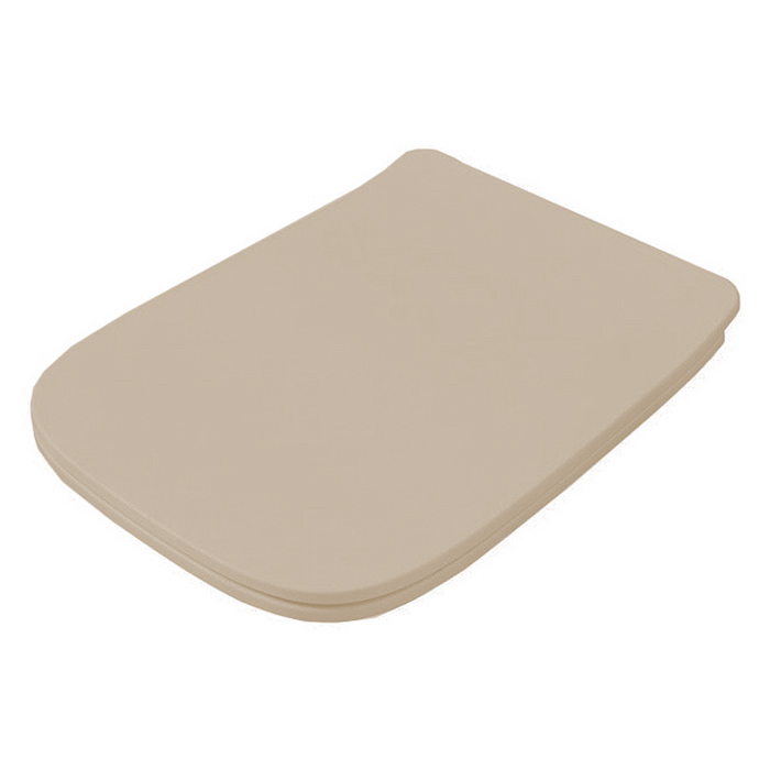 Крышка с сиденьем Slim для унитаза, механизм soft-close, цвет sabbia/хром