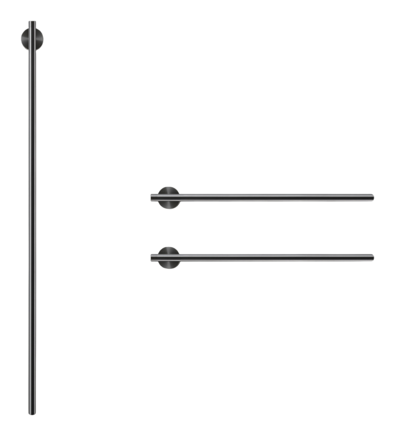 Полотенцесушитель Equilibrio, электрический, цвет Black Diamond сатинированный