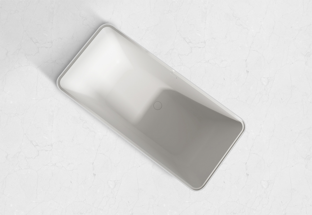 Ванны Ванна из искусственного камня белая матовая 170x80 