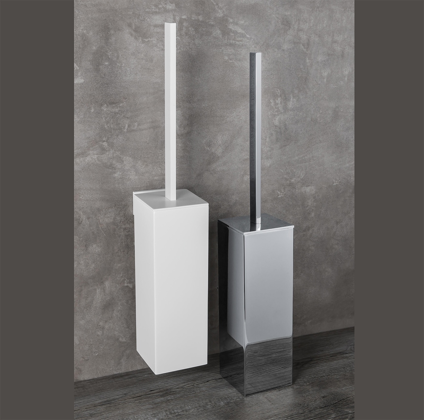 Ершик для унитаза настенный , белый матовый