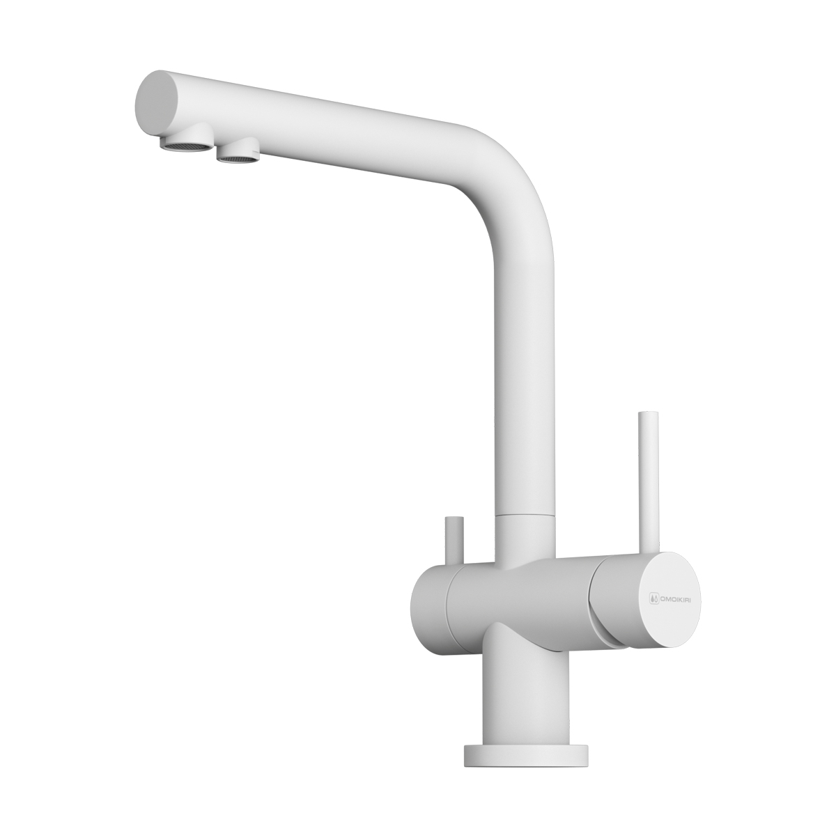 Смесители для кухни Смеситель для кухни Nagano-P-WH латунь/белый 