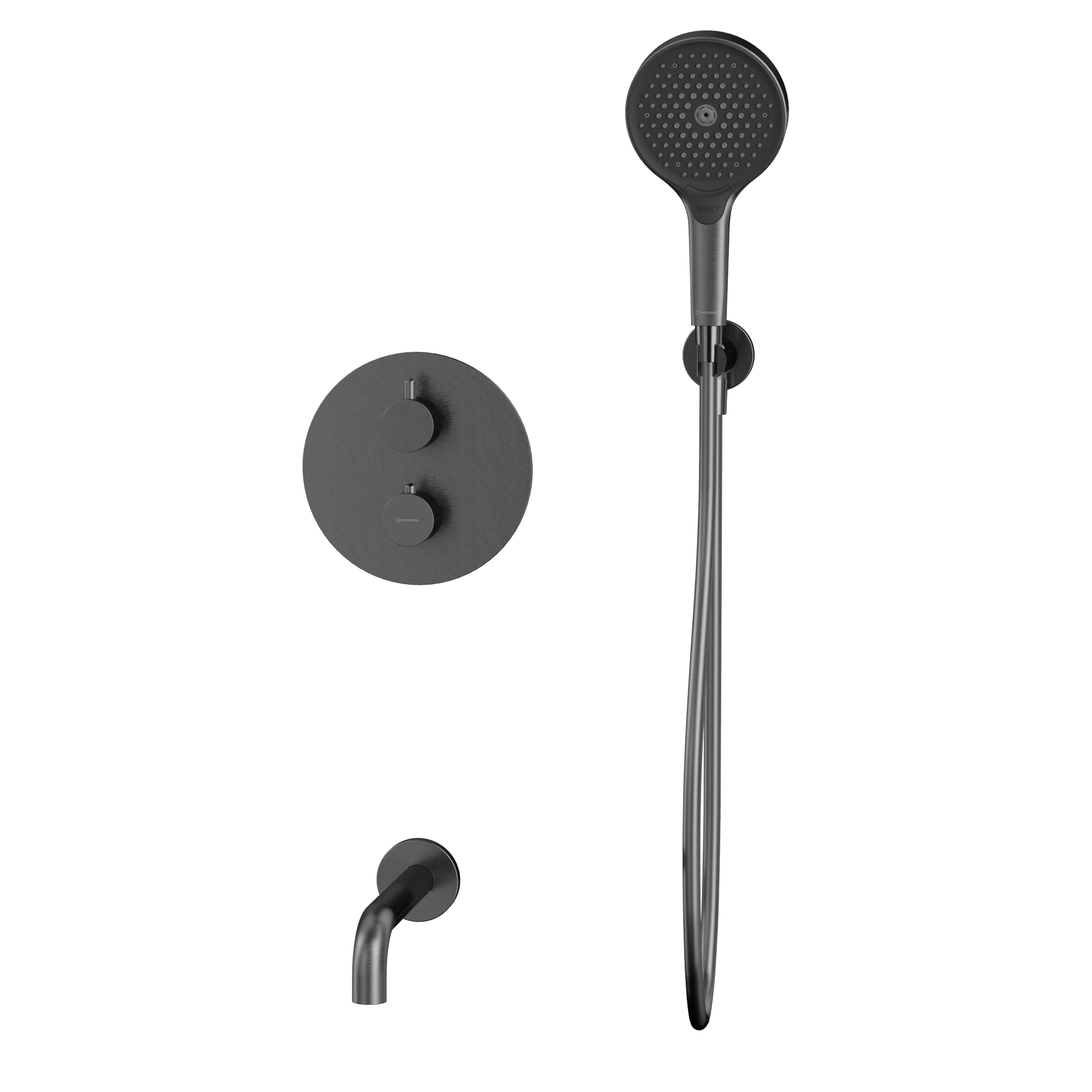 Душевая программа Термостатическая система для ванны скрытого монтажа YSET10TOPGM (оружейная сталь) 