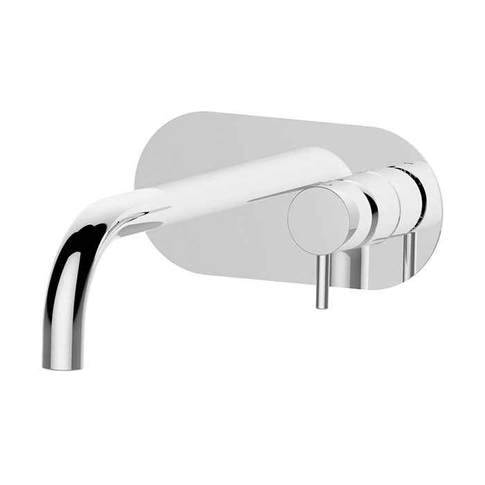 Смесители Смеситель для раковины настенный однорычажный , излив 200 мм, (без встроенной части ZA025510), цвет хром 