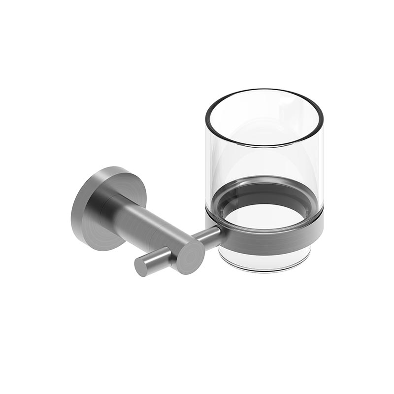 Стакан настенный, BRUSH GUN METAL