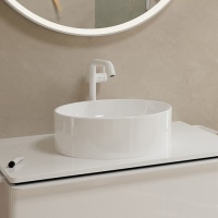 Смесители CoolStart EcoSmart+ Высокий смеситель для раковины, белый матовый 