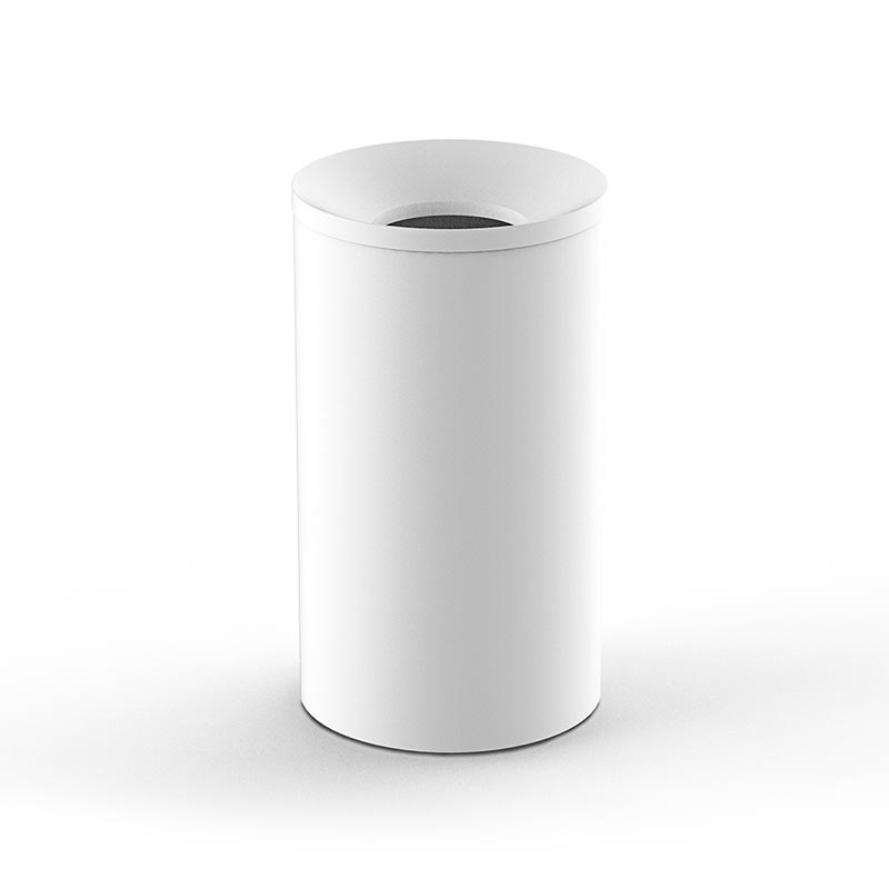 Мусорный бак DW 240 с внутренним ведром кристальный, белый матовый