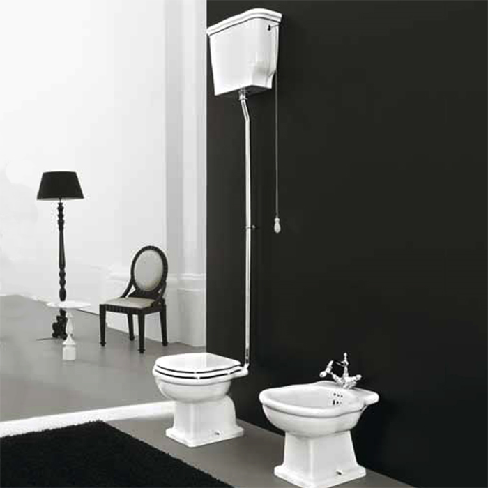 бачок высокий для унитаза приставного , цвет белый