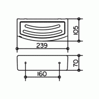 Аксессуары для ванной Вставка для корзинки (белый) 