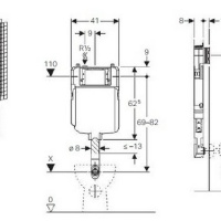 Системы инсталляции Sigma 109.791.00.1 Смывной бачок скрытого монтажа 