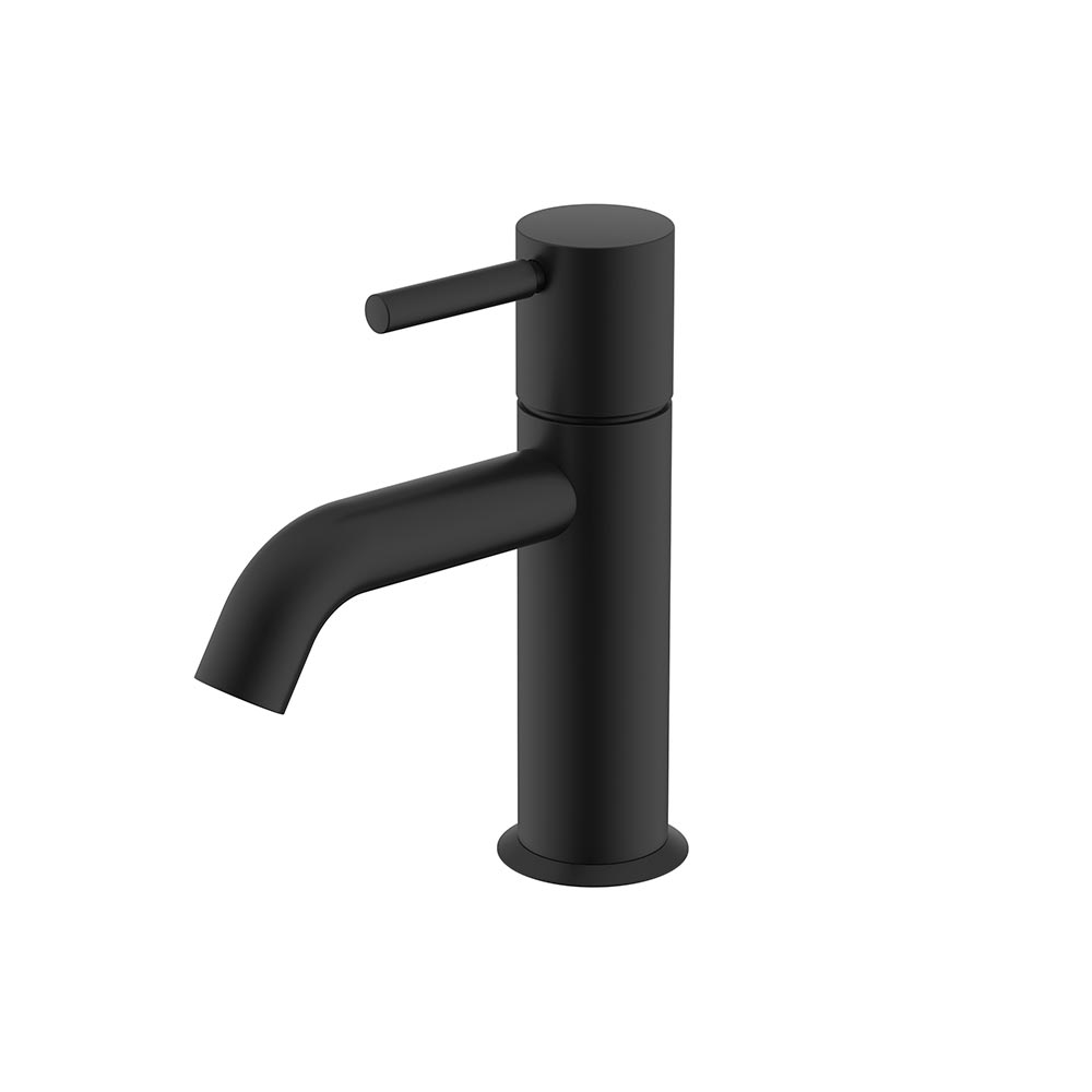 Смеситель для раковины с донным клапаном MATTE BLACK