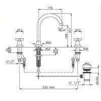 Смесители Смеситель для раковины, цвет хром 