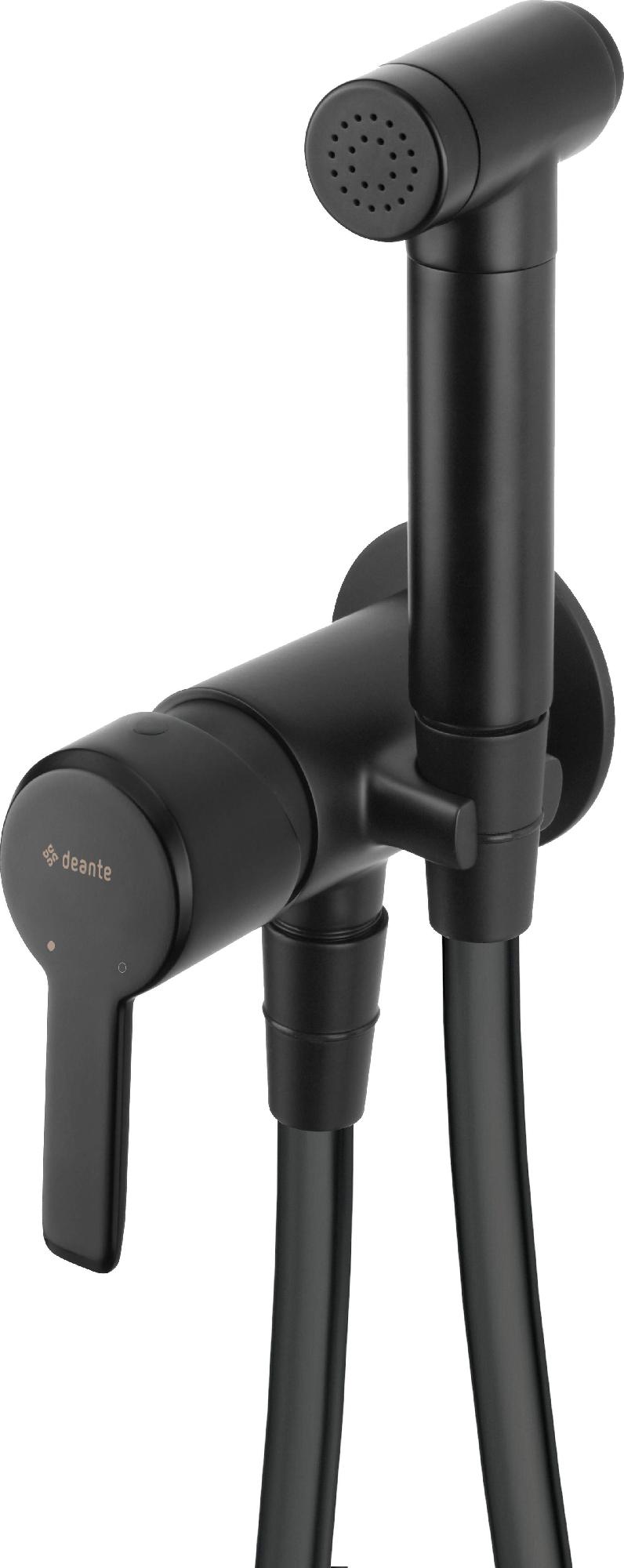 Смесители Смеситель встраиваемый с гиг душем (черный) 