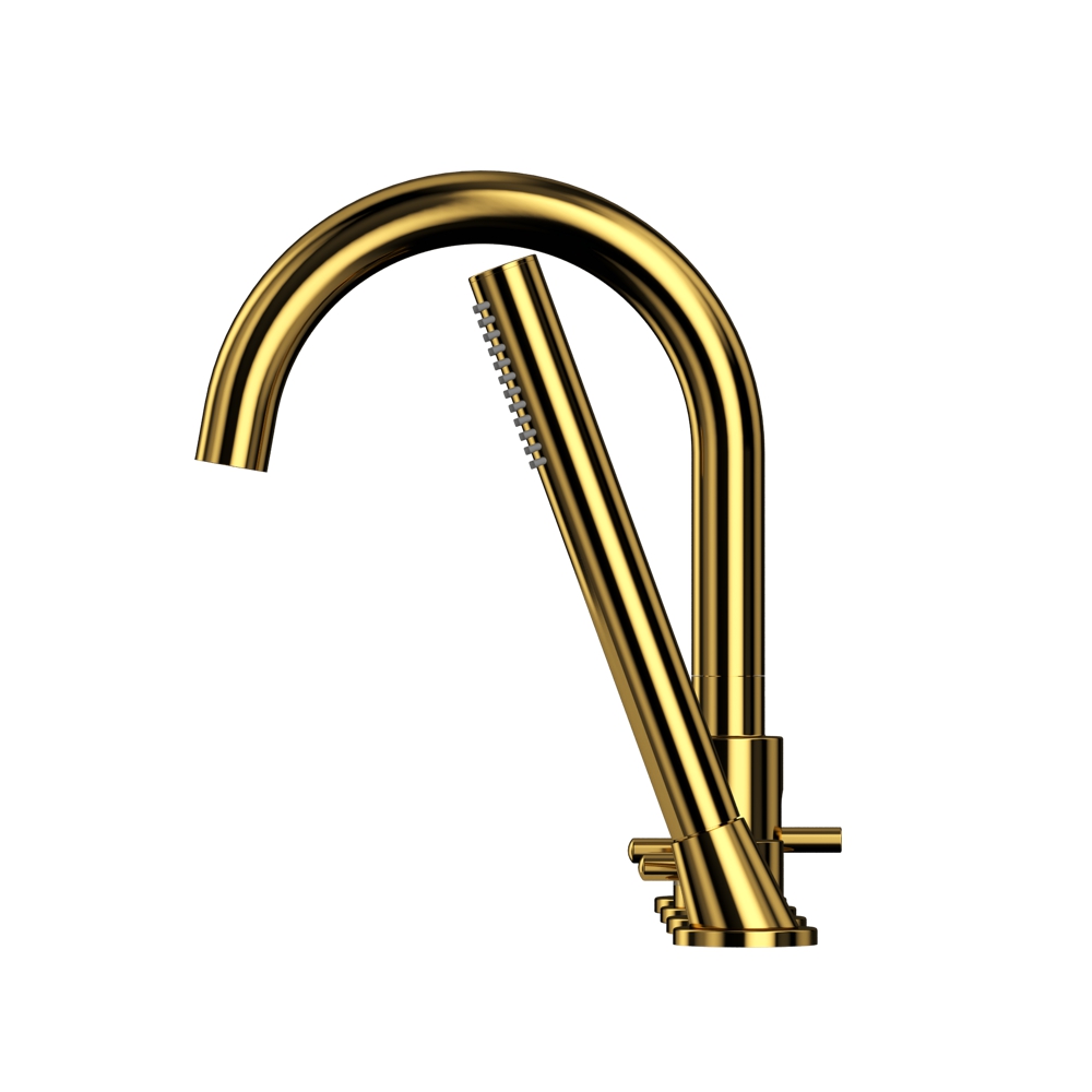 Смесители Смеситель для ванны на 4 отверстия Y1232GL (золото) 