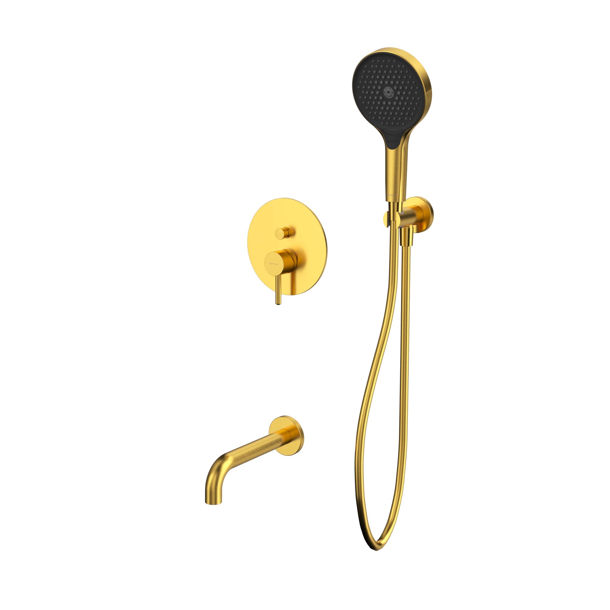 Душевая программа Система для ванны скрытого монтажа YSET06TOPGLB (брашированное золото) 