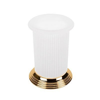 Стакан настольный, цвет PVD золото/матовое стекло