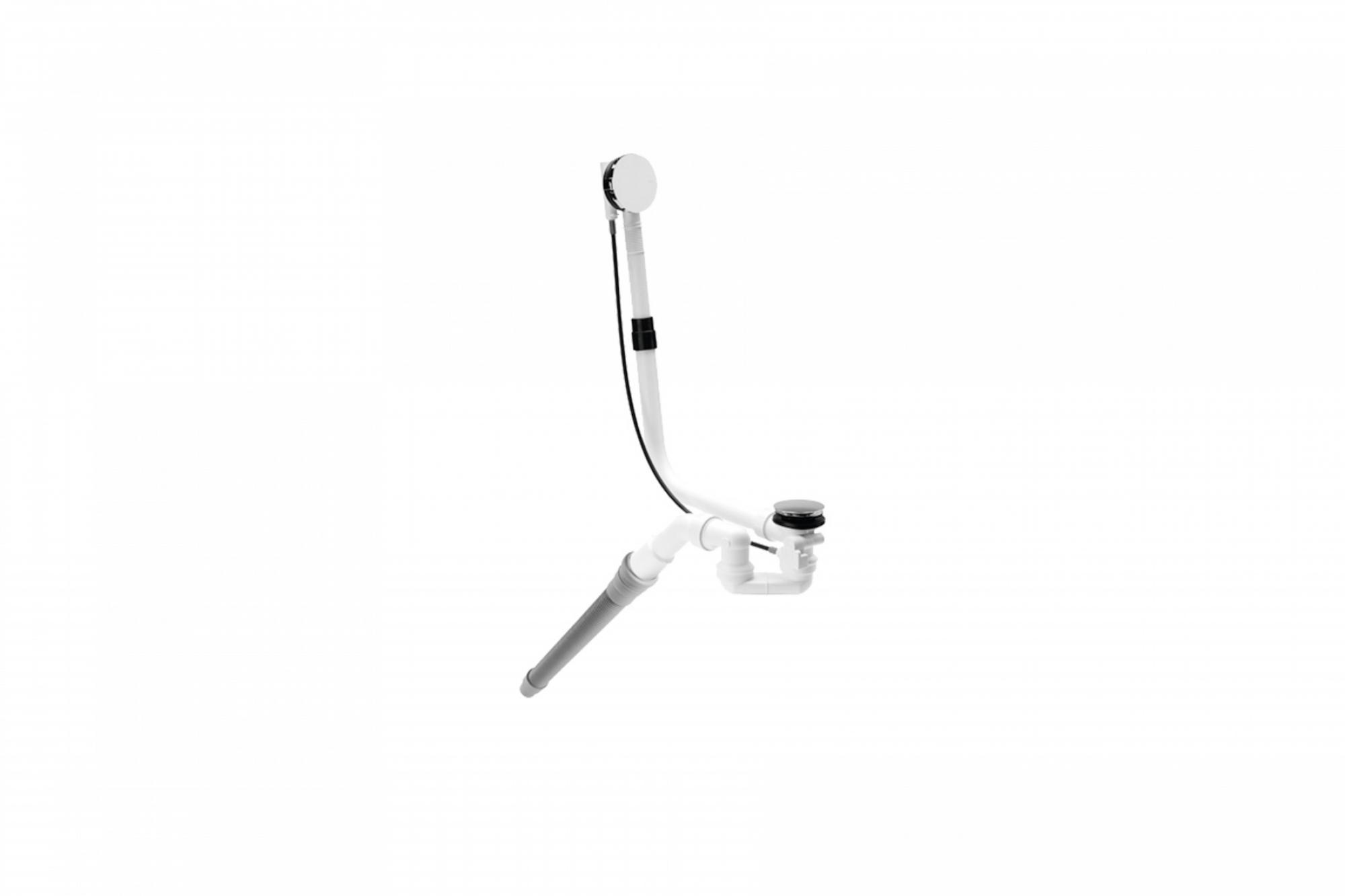 Комплектующие BETTE Слив-перелив Multiplex M5, удлинённый для Silhouette/Ornament/Couture, хром (со склада продаем только с ваннами 3172-!) 