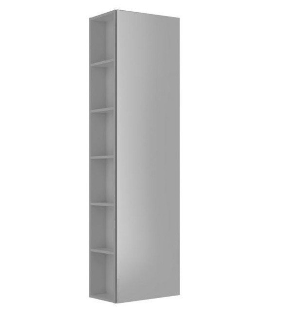 Шкаф-пенал - петли справа (инокс)