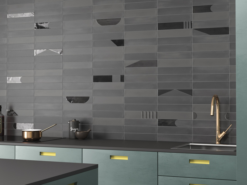Керамогранит и плитка DECOR Noir 6x30 см 