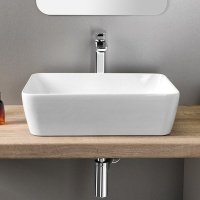 Раковины Раковина накладная 50*38 см (белый глянцевый) 