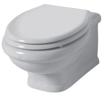 Унитазы Подвесной унитаз, c крепежом, 54x39 см, цвет белый глянцевый 