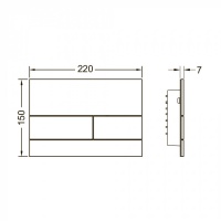 Системы инсталляции TECE Square II 9240826 Накладная панель для унитаза (стекло - серый сатинированный) 