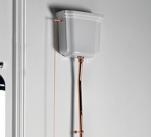 Kerasan Waldorf Бачок подвесной для унитаза (без крышки), для монтажа с высокой трубой,  (без трубы и механизма слива), цвет белый