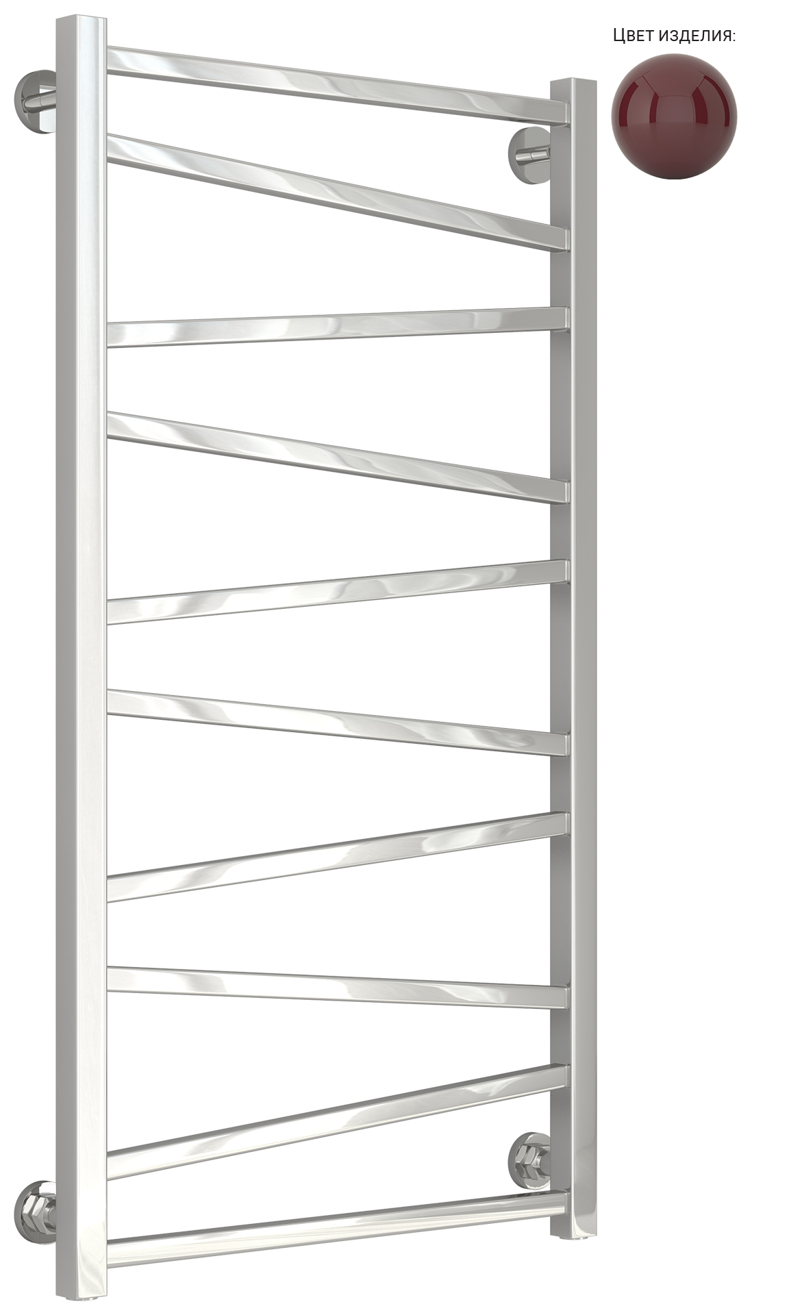 Полотенцесушители Полотенцесушитель 1000х500 (RAL 3005 Винно-красный) 