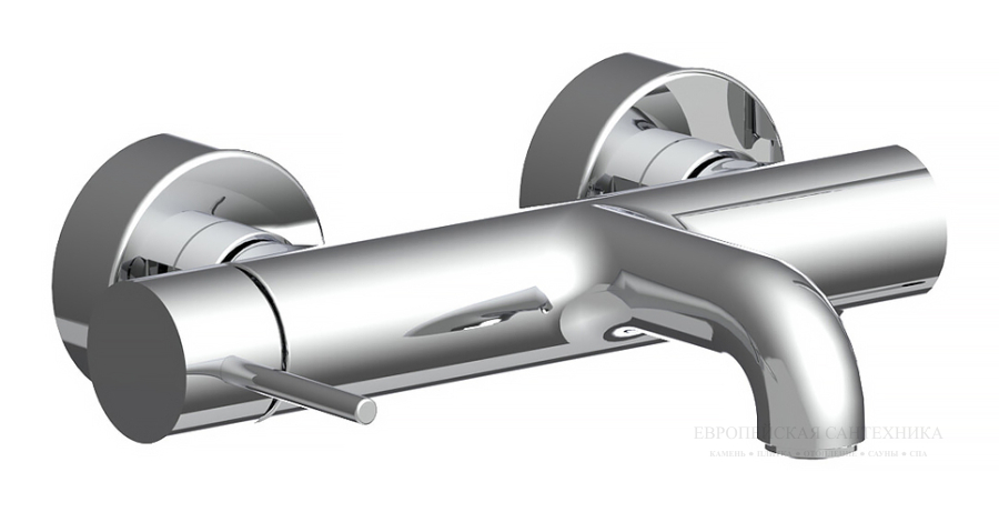 Смеситель для ванны Spillo Up, однорычажный, настенный, внешнего монтажа, без душевого комплекта, цвет хром