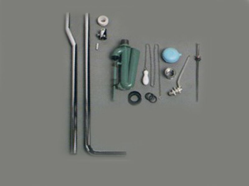 Смывной механизм на высокой трубе