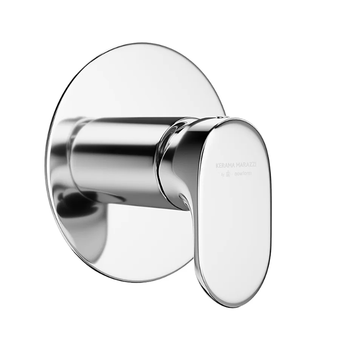 Встроенный однорычажный смеситель для душа на 1 источник, хром