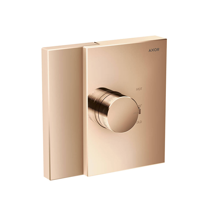 Смесители Смеситель для душа Highflow, встраиваемый, термостат, на 1 источник, цвет красное золото 