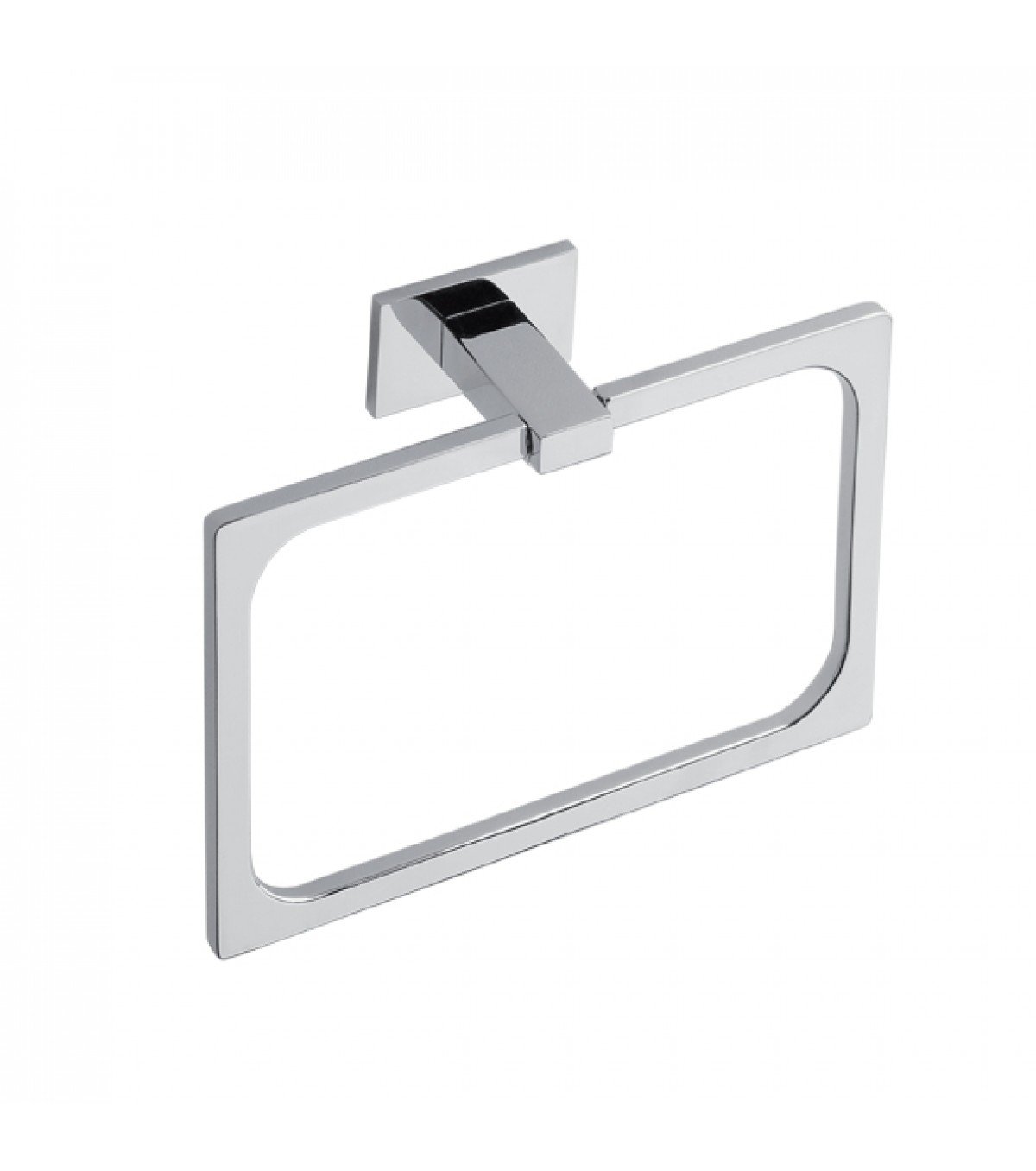 Полотенцедержатель-кольцо 20х14 см, цвет хром