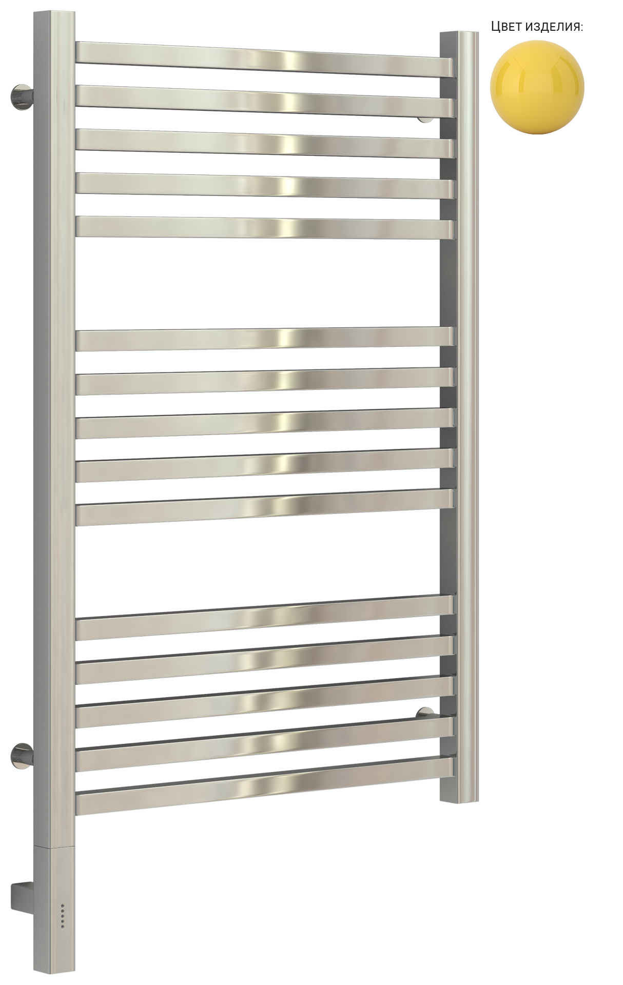 Полотенцесушители Полотенцесушитель электрический 800х500 / МЭМ левый (RAL 1018 Цинково-жёлтый) 