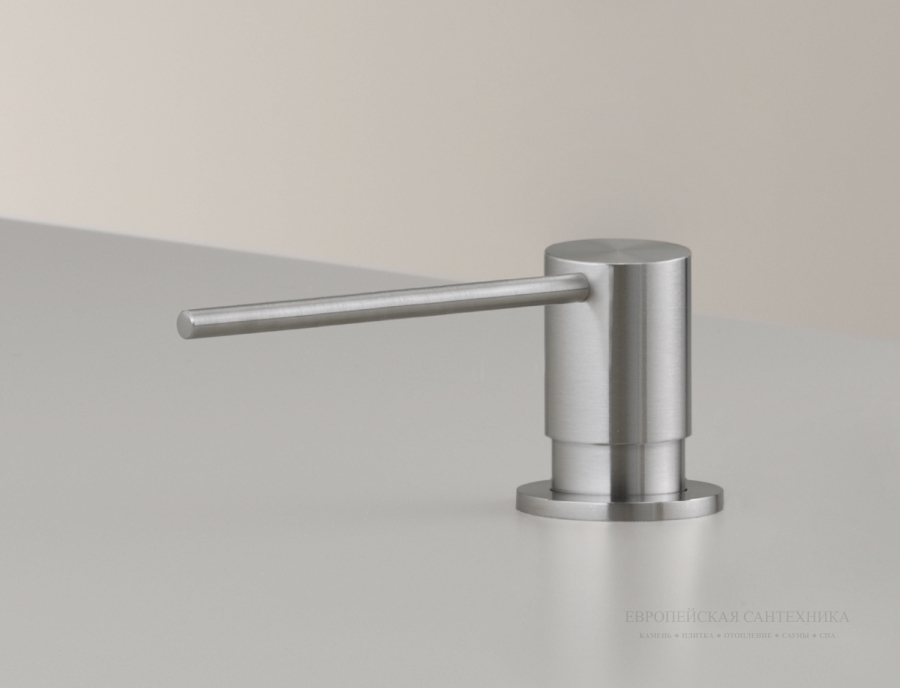 Дозатор для жидкого мыла Complements, встраиваемый, цвет сатинированная сталь