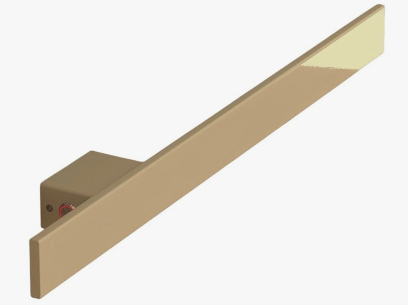 Полотенцесушители Полотенцесушитель электрический 50х1000х60, без кнопки, цвет матовое золото 