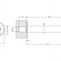 Комплектующие Излив для наполнения ванны черный матовый 