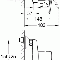 Смесители Смеситель для душа 33590LS3 Eurostyle New 