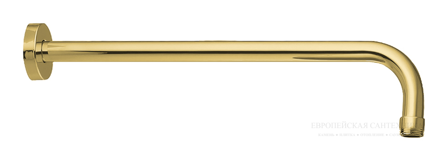 Держатель для верхнего душа Wellness, монтаж на стену 450 мм-1/2, цвет золото брашированное