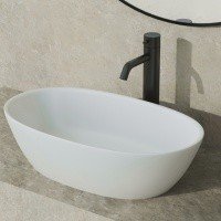 Раковины Раковина накладная 560х335, матовая, материал S-Stone 