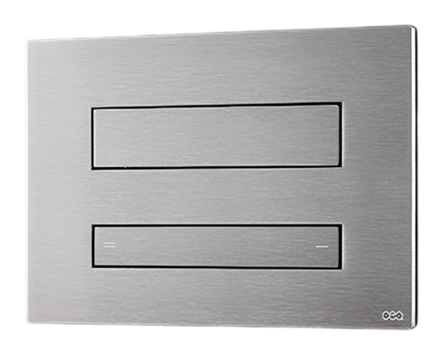 Панель двойного смыва Hydroplate Tece, с гидроёршиком, сталь, цвет Black Diamond сатинированный