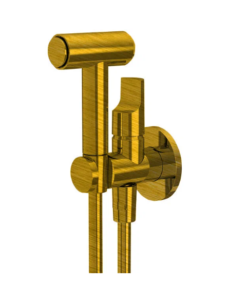 Душ гигиенический Collettivita : умный смеситель, встроенный держатель, лейка - душ/гидроёршик, шланг из нержавеющей стали 1200 мм