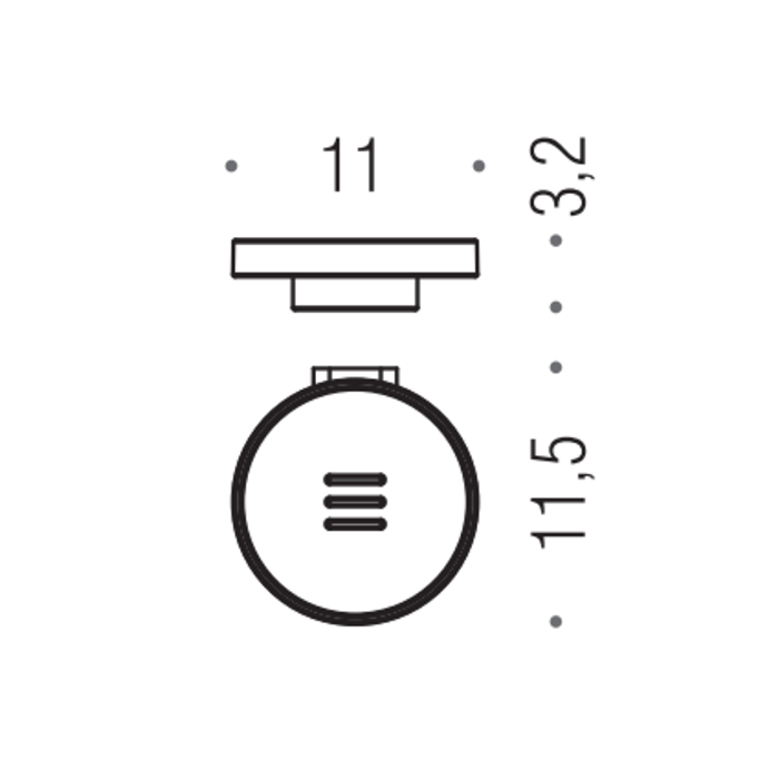 Аксессуары для ванной  Мыльница подвесная, цвет хром/матовое стекло 