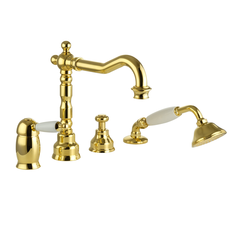 Смесители Смеситель на борт ванны, золото 