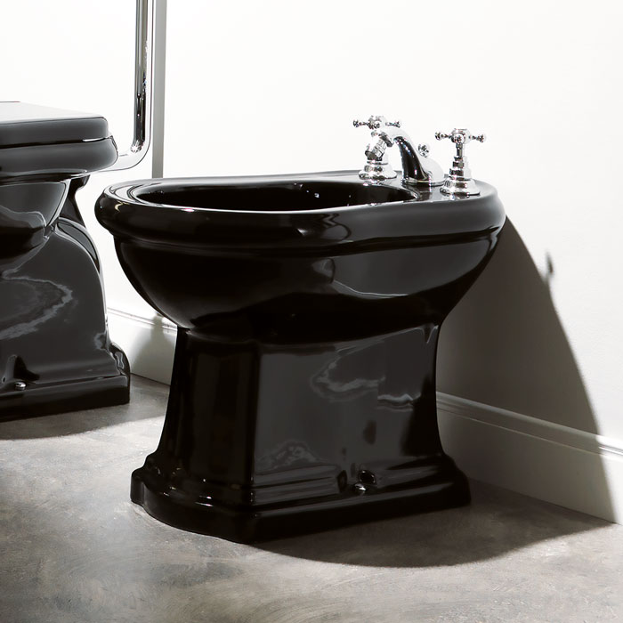 Биде цвет черный глянец