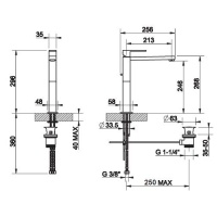 Смесители Смеситель для раковины цвет хром 